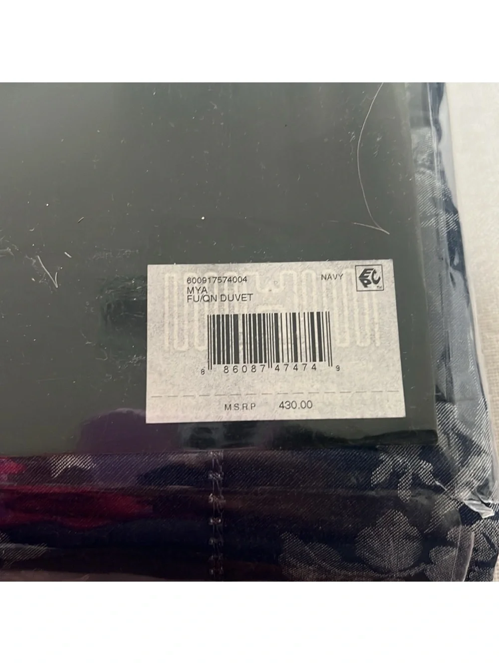 Lauren Ralph Lauren Mya Floral Duvet Cover in Navy, NEW, Size Queen $430